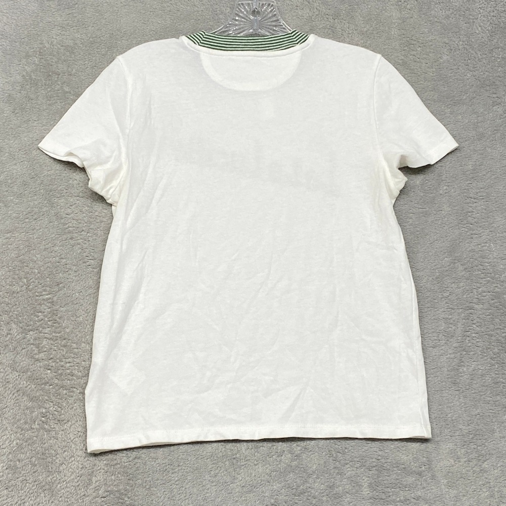 Madewell Women XS White Relaxed Tee Vintage Jersey LaLaLucille Ringer NZ542 - Picture 9 of 10